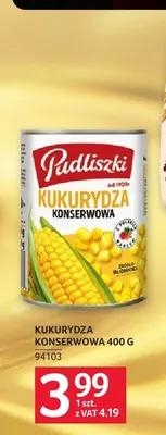 Kukurydza konserwowa Pudliszki promocja w Selgros