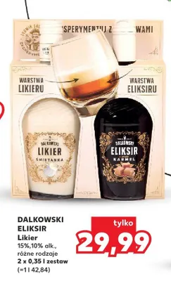 Likier Dalkowski Eliksir zestaw 2-pak promocja w Kaufland