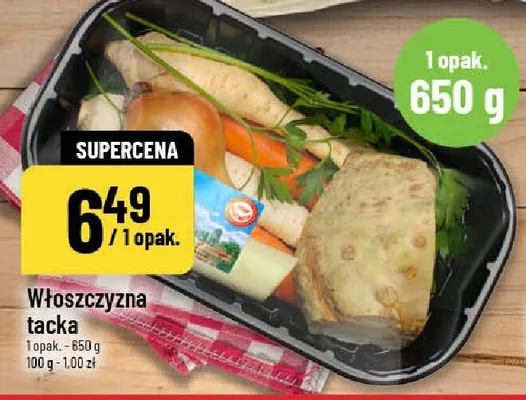 Włoszczyzna tacka promocja w POLOmarket