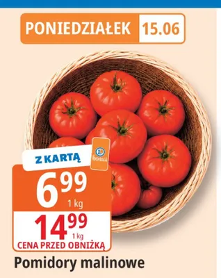 Pomidory malinowe promocja w Leclerc