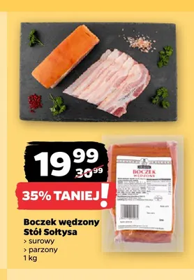 Boczek wędzony parzony Stół Sołtysa promocja w Netto