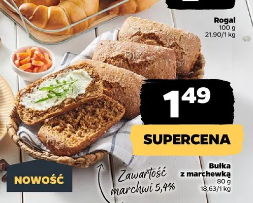Bułka z marchewką promocja w Netto
