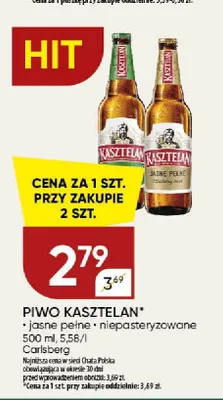 Piwo Kasztelan Jasne Pełne promocja w Chata Polska