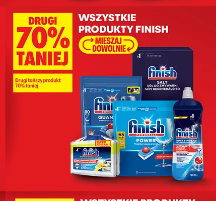 Płyn nabłyszczający do zmywarki Finish Rinse & Shine Aid promocja w Biedronka