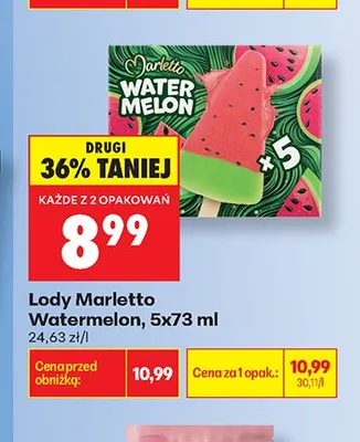 Lody Marletto Watermelon promocja w Biedronka