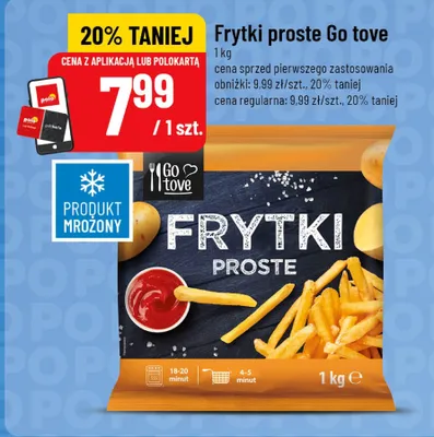 Frytki proste Go tove promocja w POLOmarket