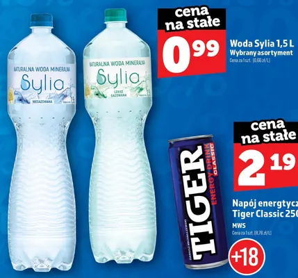 Woda mineralna Sylia lekko gazowana promocja w TOPAZ