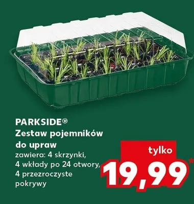 Zestaw pojemników do upraw promocja w Kaufland