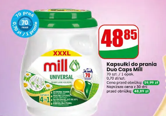 Kapsułki do prania Duo Caps Universal promocja w Dino