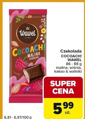 Czekolada malina, wiśnia, kakao & wafelki promocja w Carrefour Express