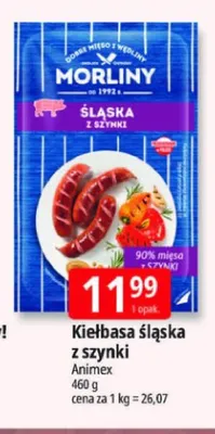 Kiełbasa śląska z szynki Morliny promocja w Leclerc