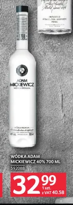 Wódka Adam Mickiewicz 40% promocja w Selgros