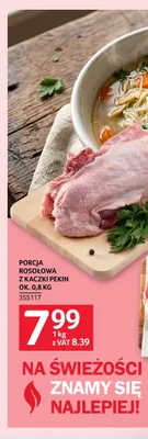 Porcja rosołowa z kaczki Pekin promocja w Selgros