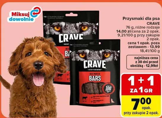 Przysmaki dla psa różne rodzaje promocja w Carrefour