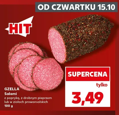 Salami z drobnym pieprzem Gzella promocja w Kaufland