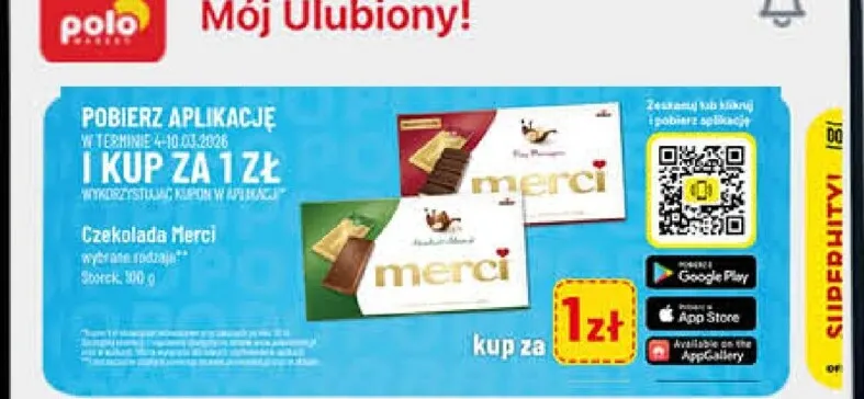 Czekolada Merci promocja w POLOmarket