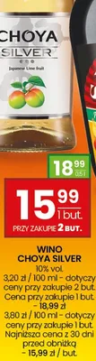 Wino Choya Silver promocja w Twój Market
