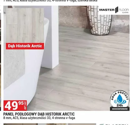 Panel podłogowy MASTER FLOOR Dąb Historik Arctic promocja w Merkury Market