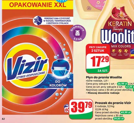 Płyn do prania Mix Colors Woolite promocja w Dino