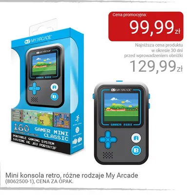 Mini konsola retro My Arcade promocja w Smyk