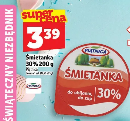 Śmietanka 30% 200g promocja w TOPAZ