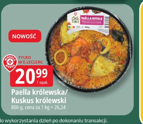 Paella królewska promocja w Leclerc