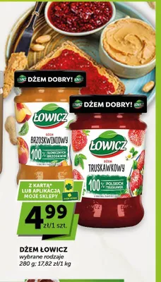 Dżem brzoskwiniowy Łowicz promocja w Groszek