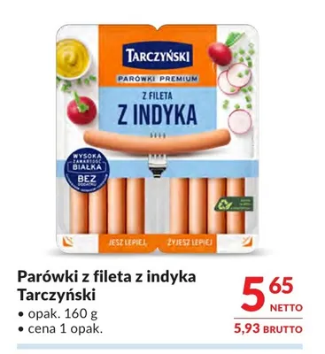 Parówki z fileta z indyka Tarczyński promocja w Makro