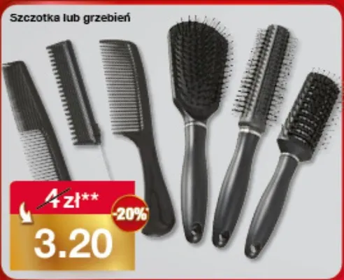 Szczotka lub grzebień promocja w Woolworth