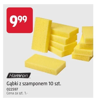 Gąbki z szamponem Hamron 10-pak promocja w Jula