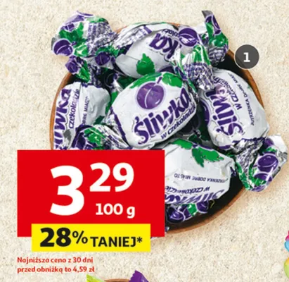 Śliwka w czekoladzie promocja w Auchan