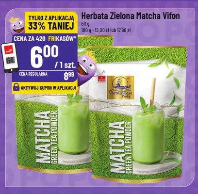 Herbata zielona matcha Vifon promocja w POLOmarket