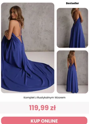 Komplet z rustykalnym wzorem Renee promocja w Renee