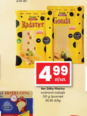 Ser żółty w plastrach Serenada promocja w emma MARKET