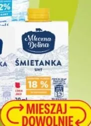 Śmietanka UHT 18% promocja w Biedronka