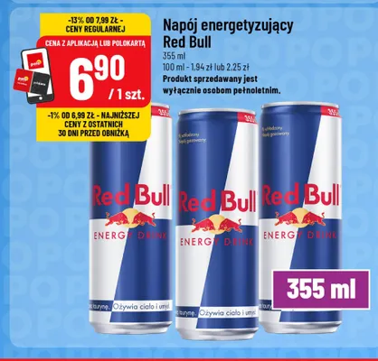 Napój energetyzujący Red Bull promocja w POLOmarket