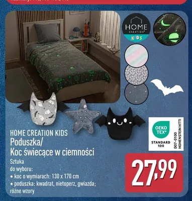 Poduszka świecąca w ciemności gwiazda Home Creation Kids promocja w Aldi