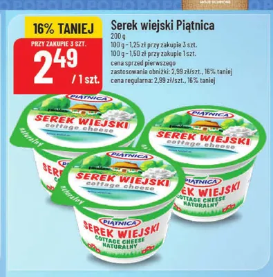 Serek wiejski Piątnica promocja w POLOmarket