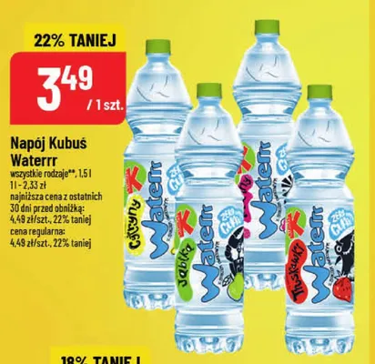 Napój Kubuś Waterrr Cytryna promocja w POLOmarket