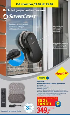 Robot do mycia okien z funkcją spryskiwania promocja w Lidl