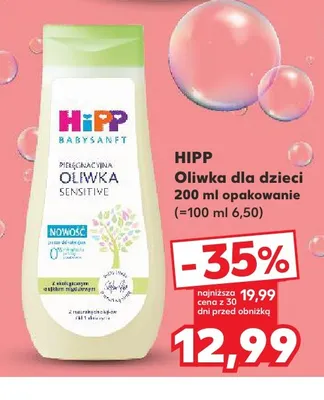 Oliwka dla dzieci Hipp Babysanft promocja w Kaufland