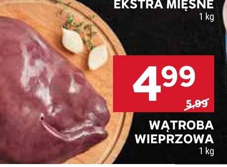 Wątroba wieprzowa promocja w Stokrotka