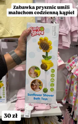 Zabawka prysznic Early Steps Sunflower Shower Bath Toys promocja w Pepco