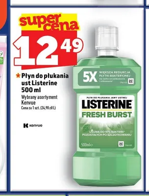 Płyn do płukania ust Listerine Fresh Burst promocja w TOPAZ