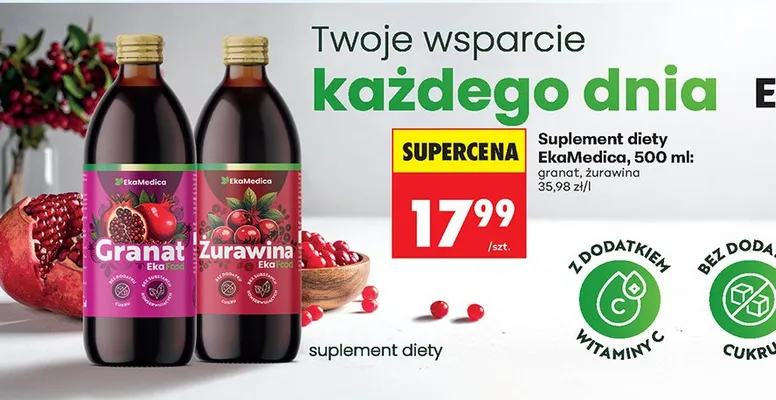 Suplement diety granat promocja w Biedronka