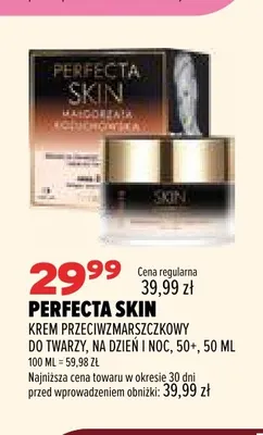 Krem przeciwzmarszczkowy do twarzy na dzień i noc 50+ Perfecta Skin promocja w Drogerie Natura
