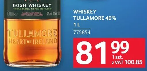 Whisky Tullamore Dew 40% 1 l promocja w Selgros