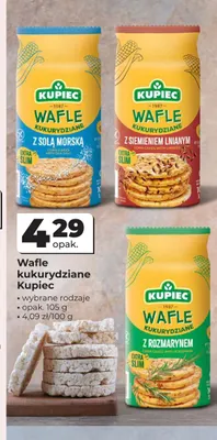 Wafle kukurydziane z rozmarynem Kupiec promocja w Odido