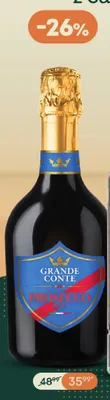 Wino musujące Grande Conte Prosecco promocja w Żabka