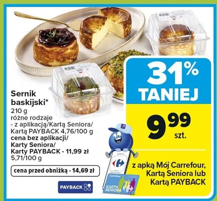Sernik baskijski promocja w Carrefour
